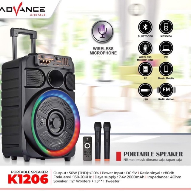 ADVANCE PORTABLE SPEAKER K1206