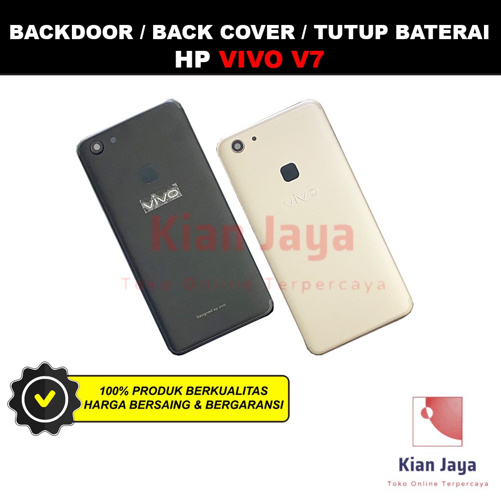 Backdoor Vivo V7 Back Cover Tutup Belakang Baterai Cassing Casing Backcase Original