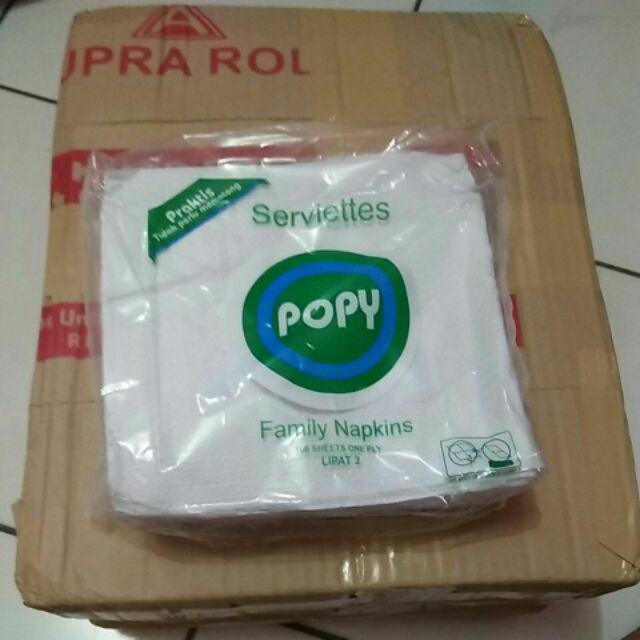 Tissue/tisu Makan Sendok Napkin Paper Warna Putih