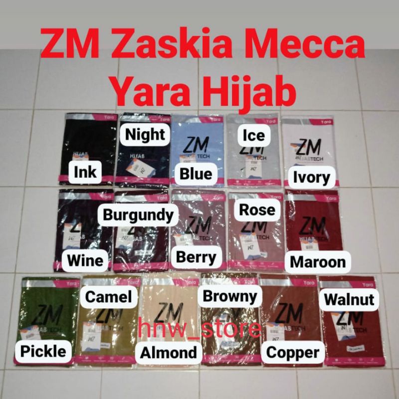 ZM Zaskia Mecca - YARA Hijab WARNA BARU