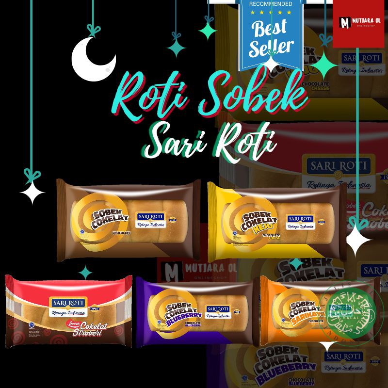 

ROTI SOBEK COKLAT COKELAT KEJU STROBERI BLUEBERRY SARIKAYA SARI ROTI