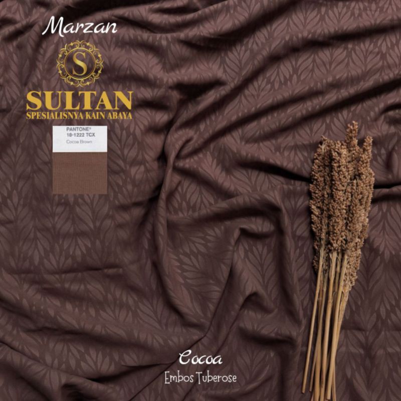 50CM EMBOS TUBEROSE MARZAN COCOA ANTI UV KAIN SULTAN