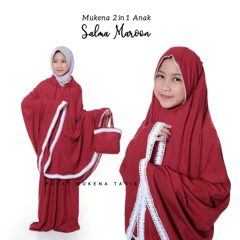 PUSAT GROSIR MUKENA ANAK 2in1 BALI SALMA | NEW RAYON MUKENA AUREL AIRA SHARLA TERMURAH TRAVELLING