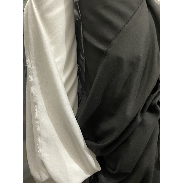 Kain kaos trikot sangat tebal ada lem pd42180 lebar 150cm/ trikot lengket tebal untuk lapisan blazer