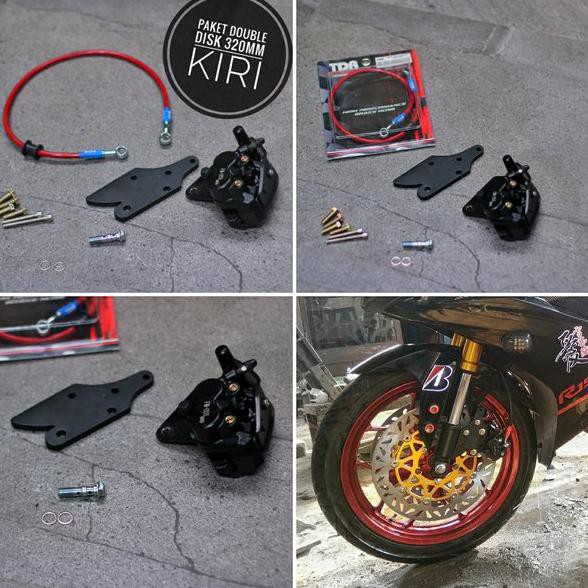 Kaliper Double Kiri Velg Double Disk Yamaha R15 Mt15 Xabre Velg Double Disk R15V3 Velg R15V3 Velg