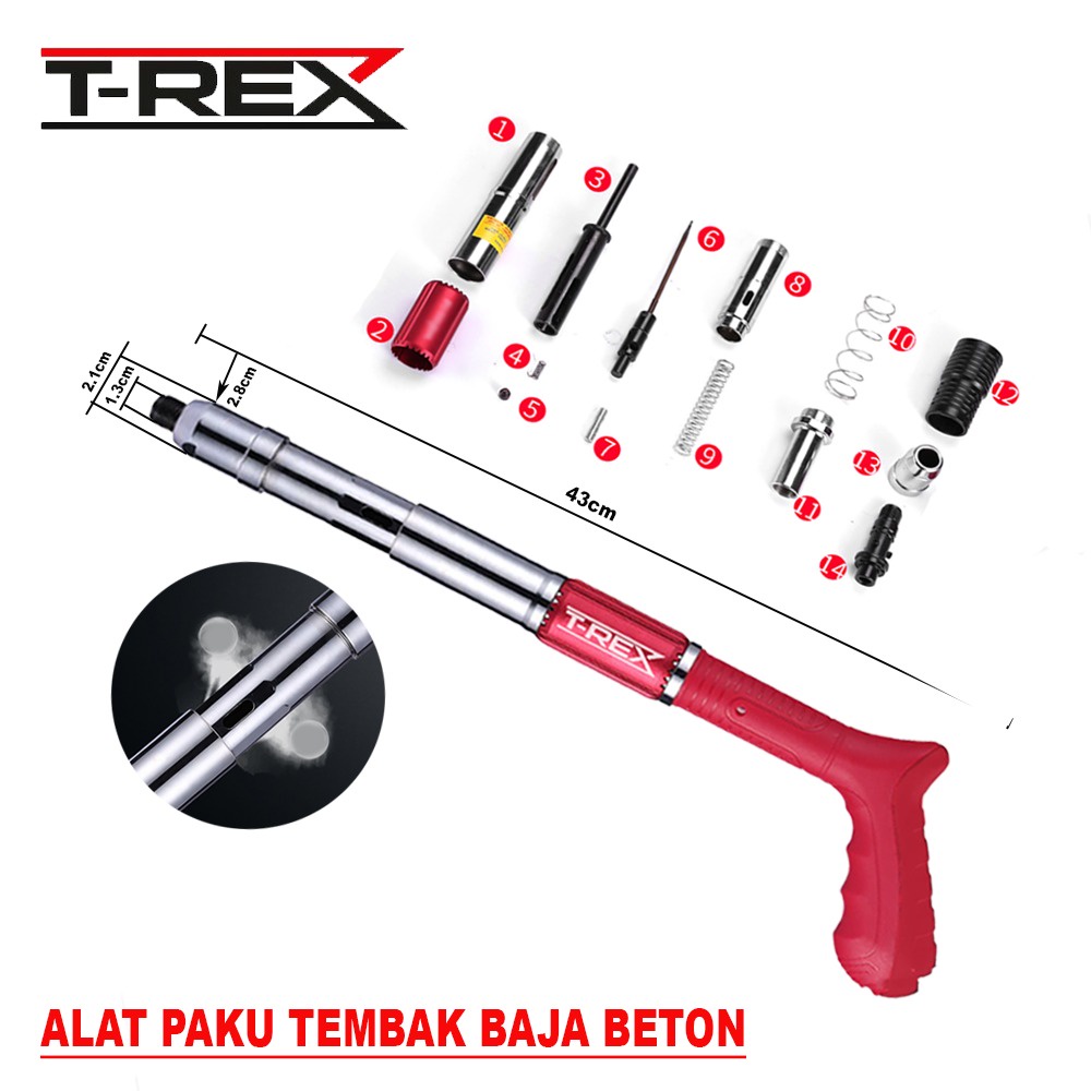 PROMO TERBARU !!!!Alat Mesin Tembak Paku Beton / Fastening Gun / Ramset Gun / Paku tembak beton baja