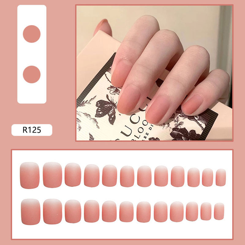 R121-r133 24pcs / Kotak Kuku Palsu Full Cover Untuk Nail Art