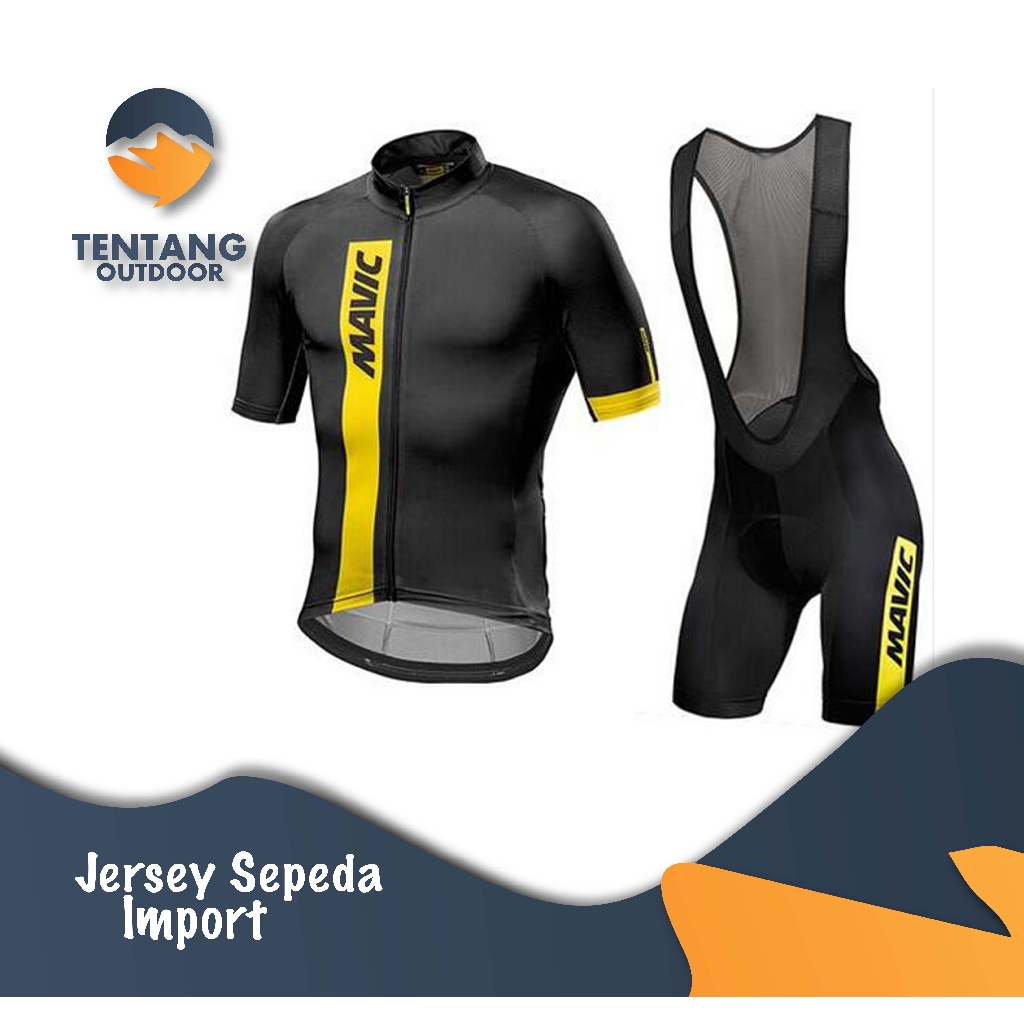 Jersey Sepeda Setelan MAVIC Import Kaos Celana BIB