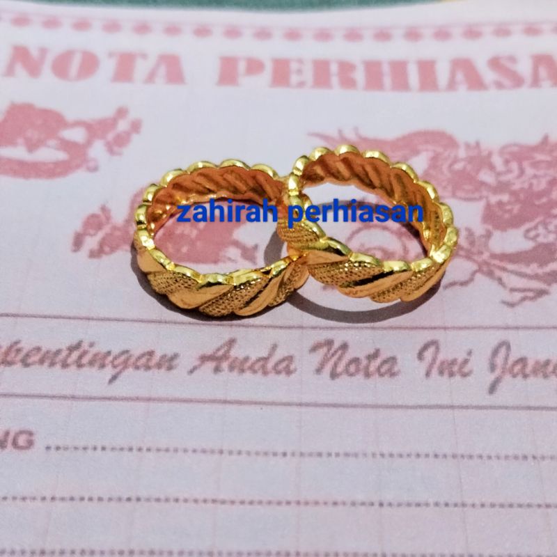 cincin coin motif emas 24k lagi viral