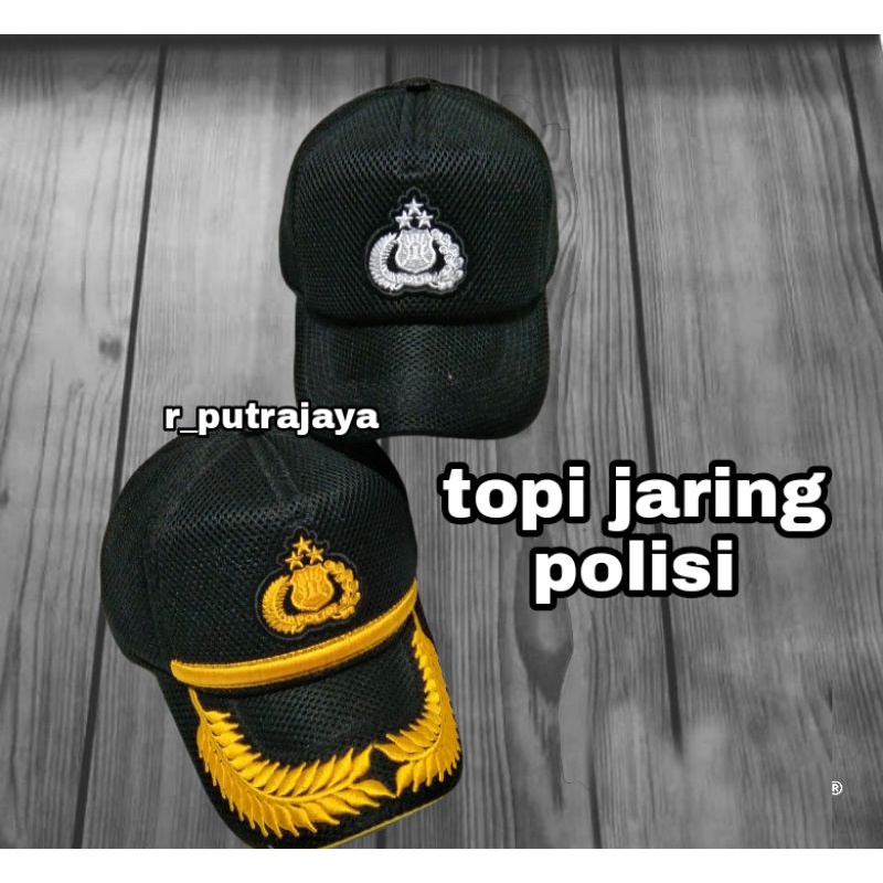topi jaring polisi/topi jaring polri Pama/topi jaring