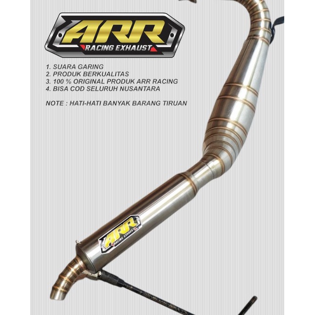 KNALPOT RX KING KOLONG KOBRA STENLEES ORI ARR RACING PRODUCT