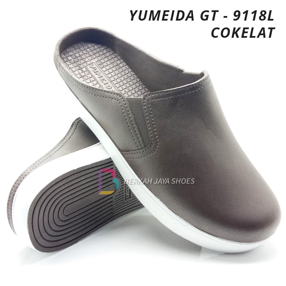 Sandal Selop Pria - Sepatu Sandal Karet Pria - Sandal Selop Karet Pria Yumeida GT 9118 L - Anti Air