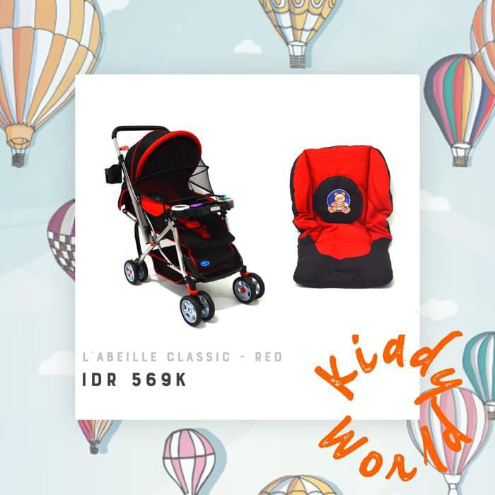 Sangat Laku Stroller Bayi Labeille Classic | Stoller Bayi - Merah