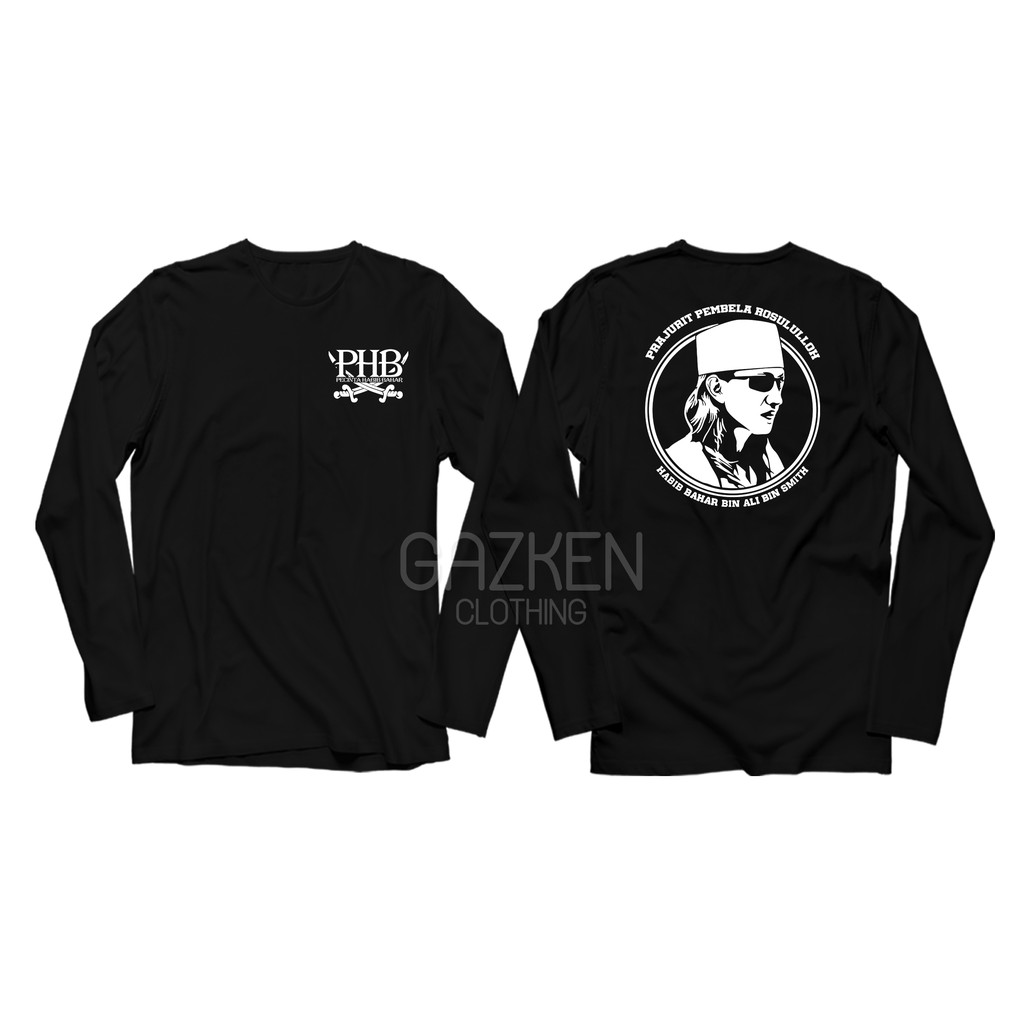 Kaos Baju PHB Pecinta Habib Bahar Bin Ali Bin SMith Lengan Panjang Distro SANTRI Pesantren Combed