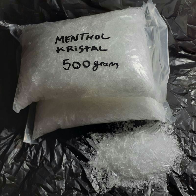 

Menthol Crystal 500 Gram / Mentol Kristal 500 gram TERMURAH (FOOD GRADE)