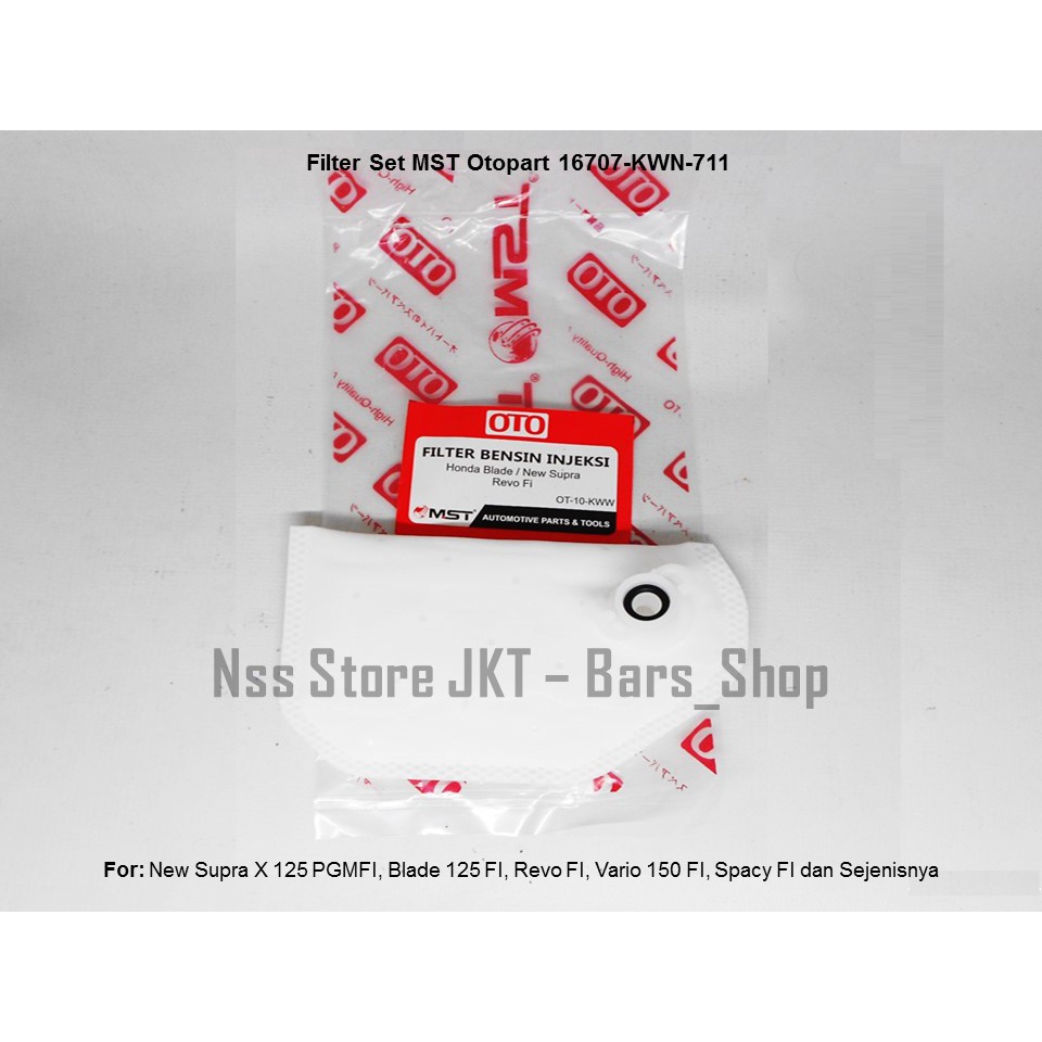Saringan Filter Bensin New Supra X 125 Blade 125 Revo FI Filter Set MST Otopart 16707-KWN-711