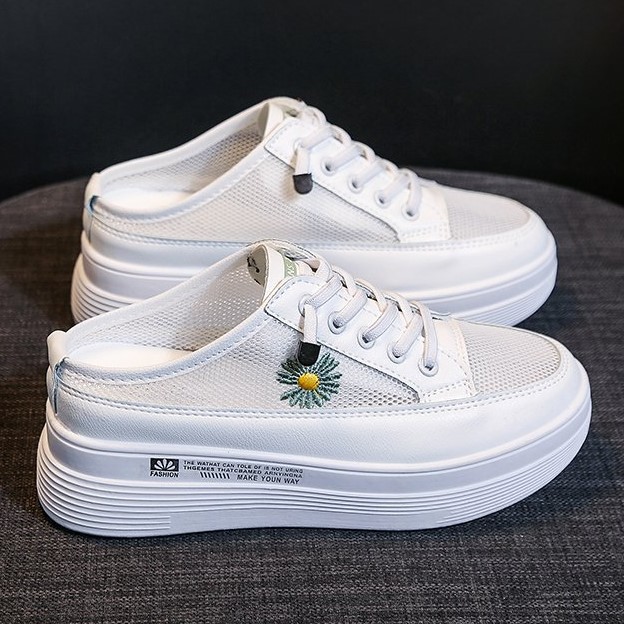 AB74DS DNY Sepatu Sandal Korea Sendal Wanita Putih Import Cantik Sepatu Sendal Perempuan Murah 0044