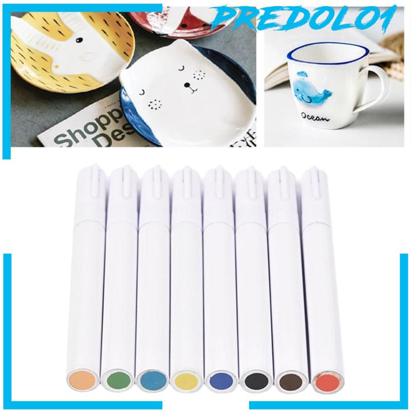 8x Underglaze Marker Pen Set Pottery Tools Porcelain Paint Ceramic Markers