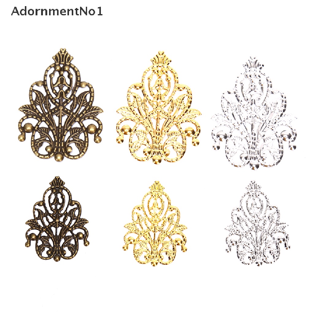 (AdornmentNo1) 20pcs / Set Hiasan Aneka Desain Hollow Untuk Perhiasan / Kerajinan DIY