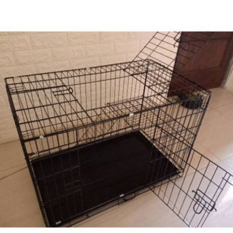 KANDANG LIPAT XL BESI Kuat burung iguana anjing kucing kelinci