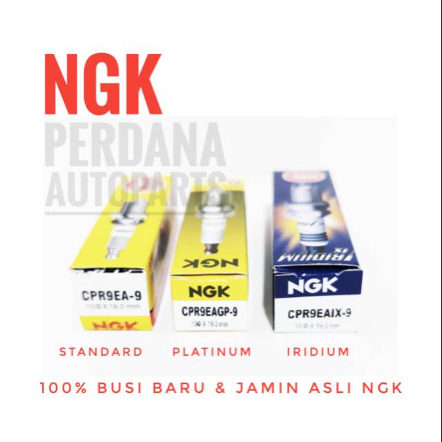 Busi Vario Fi ESP LED 110cc 125cc 150cc NGK Standard Platinum Iridium Asli Original