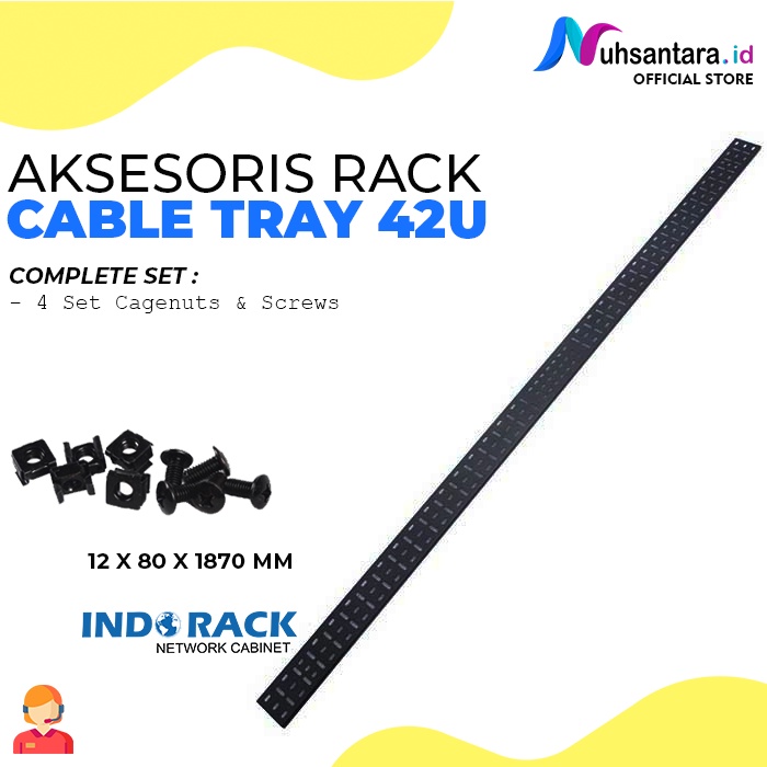 INDORACK Cable Tray Rack Server 42U Tipe CT42 Aksesoris Rack Server