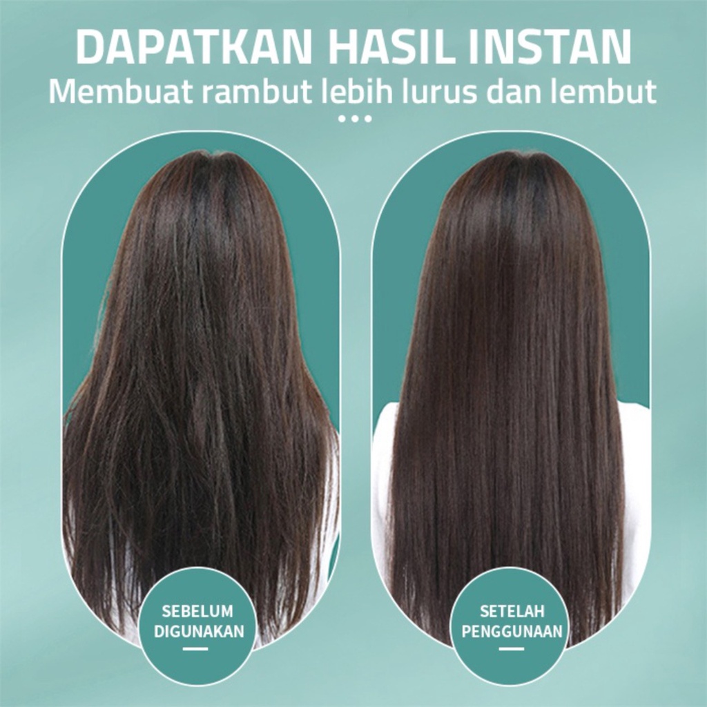 Catokan Sisir Pelurus Dan Curly Rambut 2 In 1 Heated Straightening Sisir Catokan Tidak Merusak Rambut