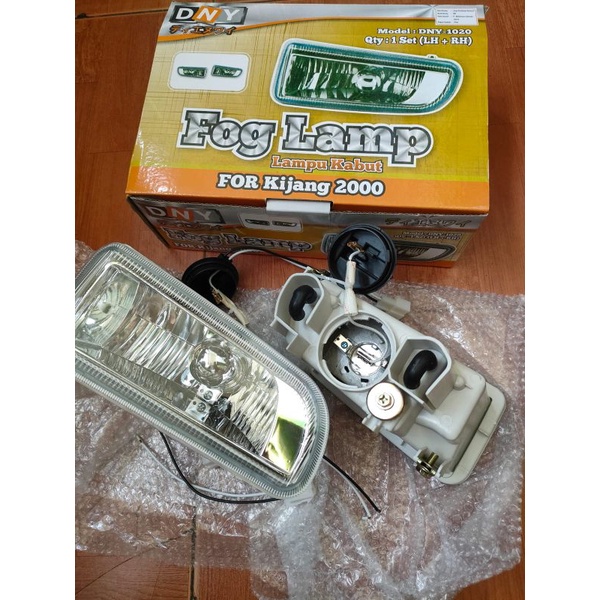 FOGLAMP EFI 2000/2001/2002 KIJANG KAPSUL KIRI KANAN+ BOHLAM 2PC SEPASANG/ LAMPU KABUT/SENJA/BEMPER