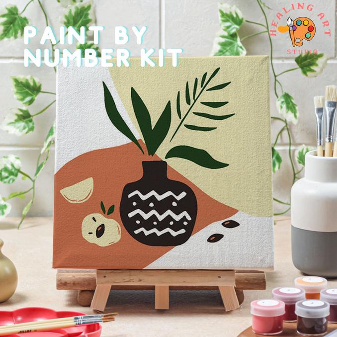 

Paint by number tanaman plant ver 3 canvas 20x20 cm