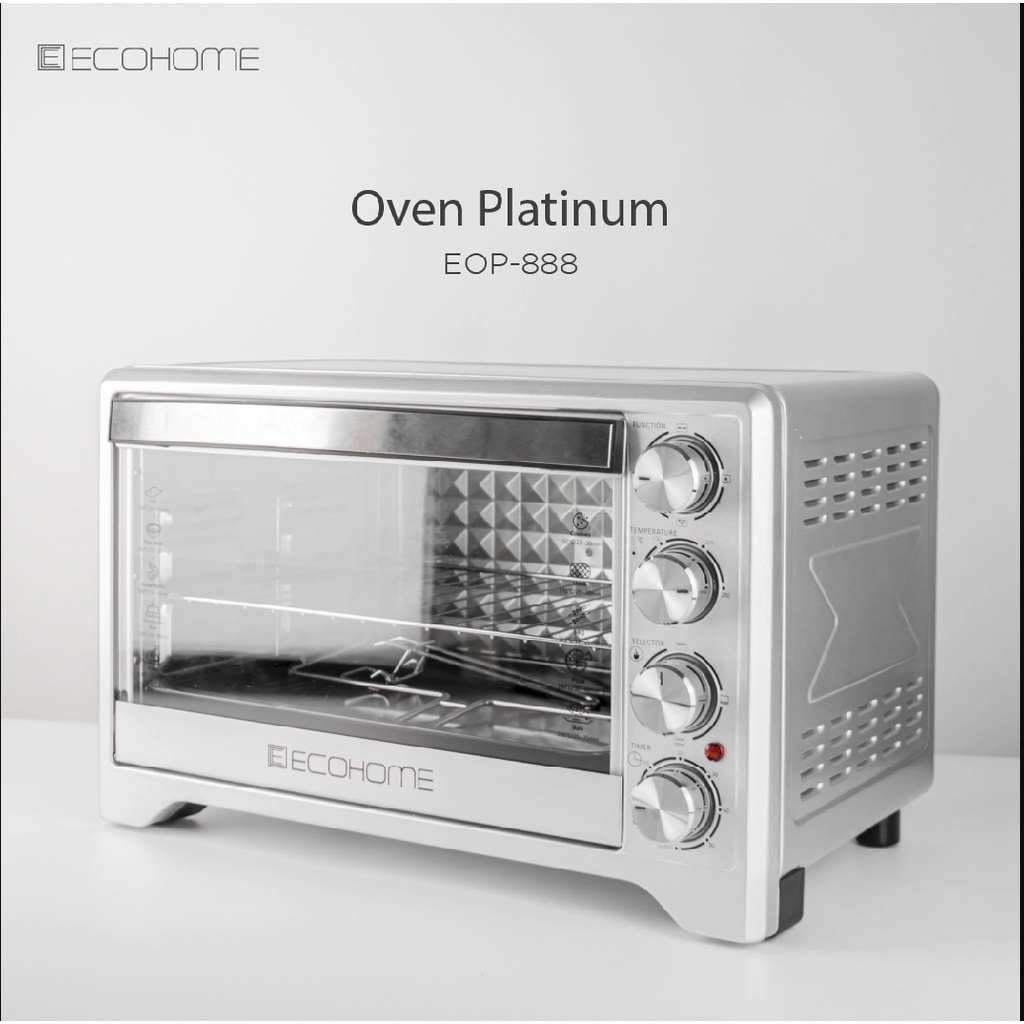 Oven Ecohome Platinum Oven Listrik Low Watt 38 Liter EOP 888