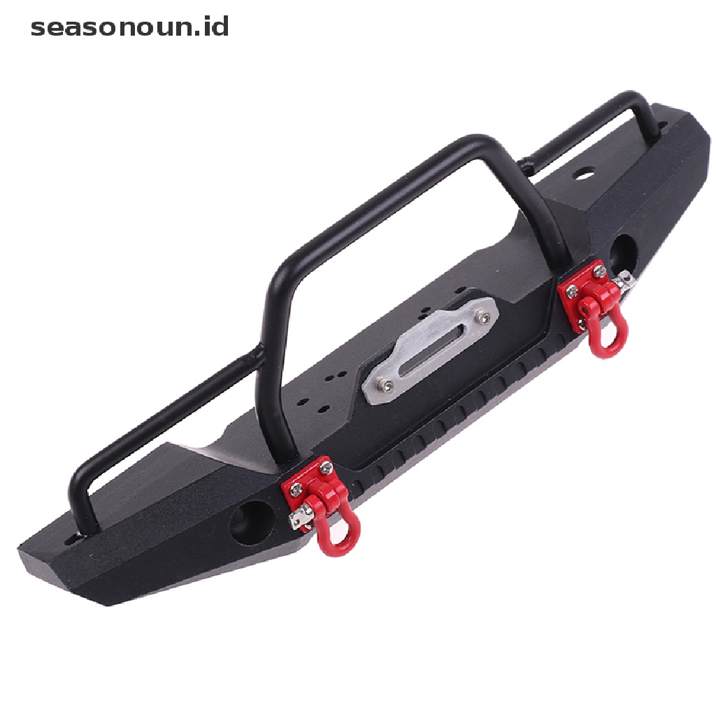 Bumper Depan Belakang Bahan Metal Dengan Lampu Led Untuk 1 / 10 RC Crawler Car