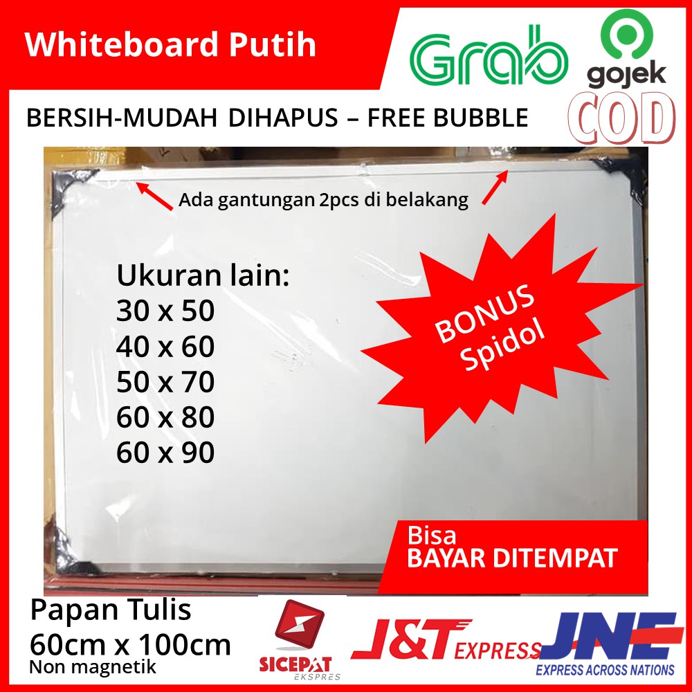

COD Whiteboard 60x100 Papan Tulis Anak
