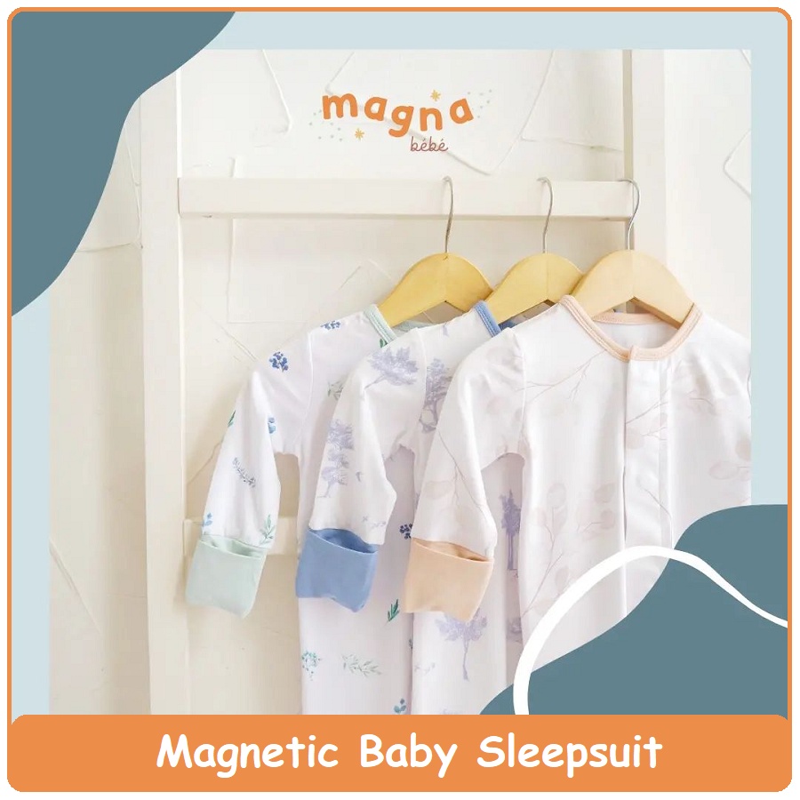 Magna Bebe Magnetic Baby Sleepsuit | Baju Tidur Bayi