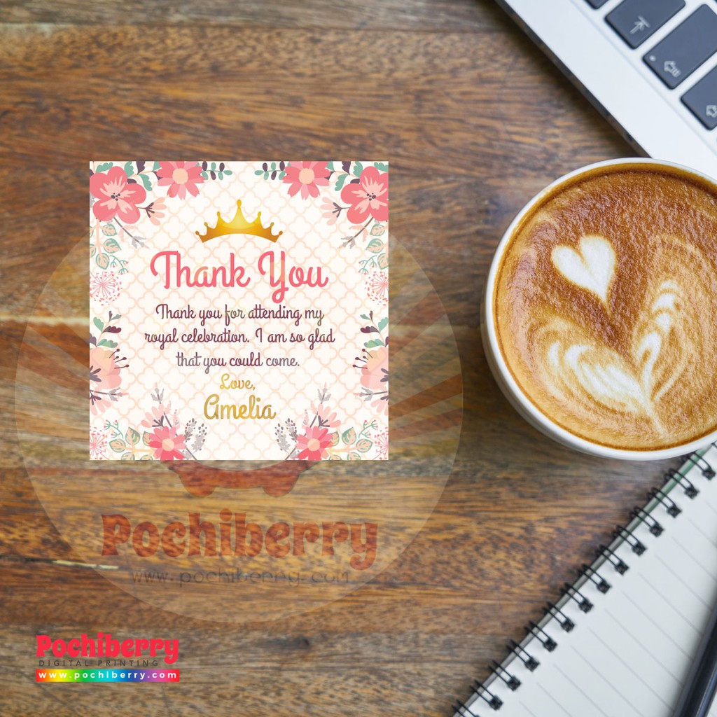 

Thank you Card ukuran 5x5cm