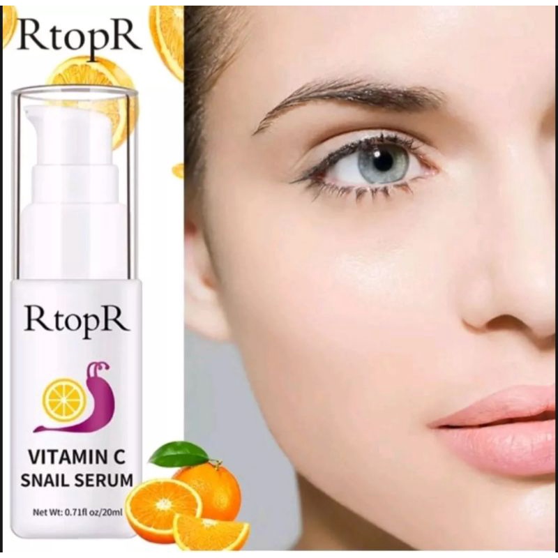 RTOPR VITAMIN C SNAIL SERUM MENCERAHKAN MEMUTIHKAN WAJAH - VITAMIN C WAJAH