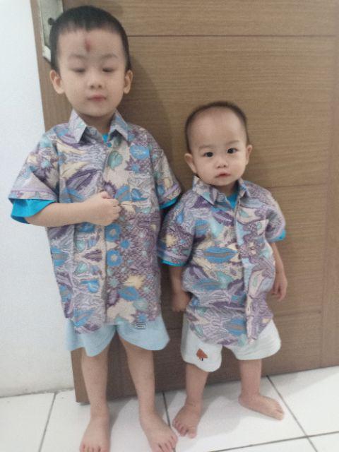 Kiddy And Kiddo & Kiddyandkiddo Marvel Soft Purple Batik Shirt