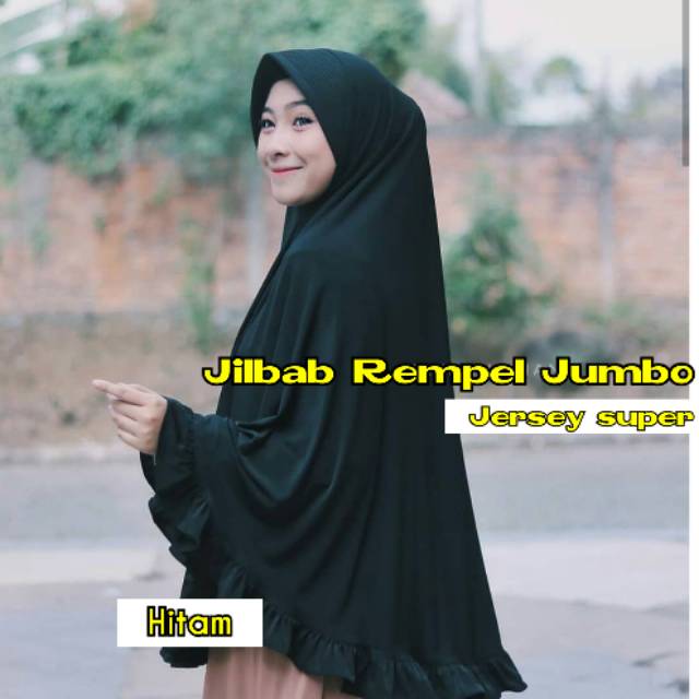 Jilbab Jumbo Hitam