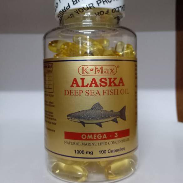 Ala K-Max tutup putih Omega 3 atau minyak ikan Z91C