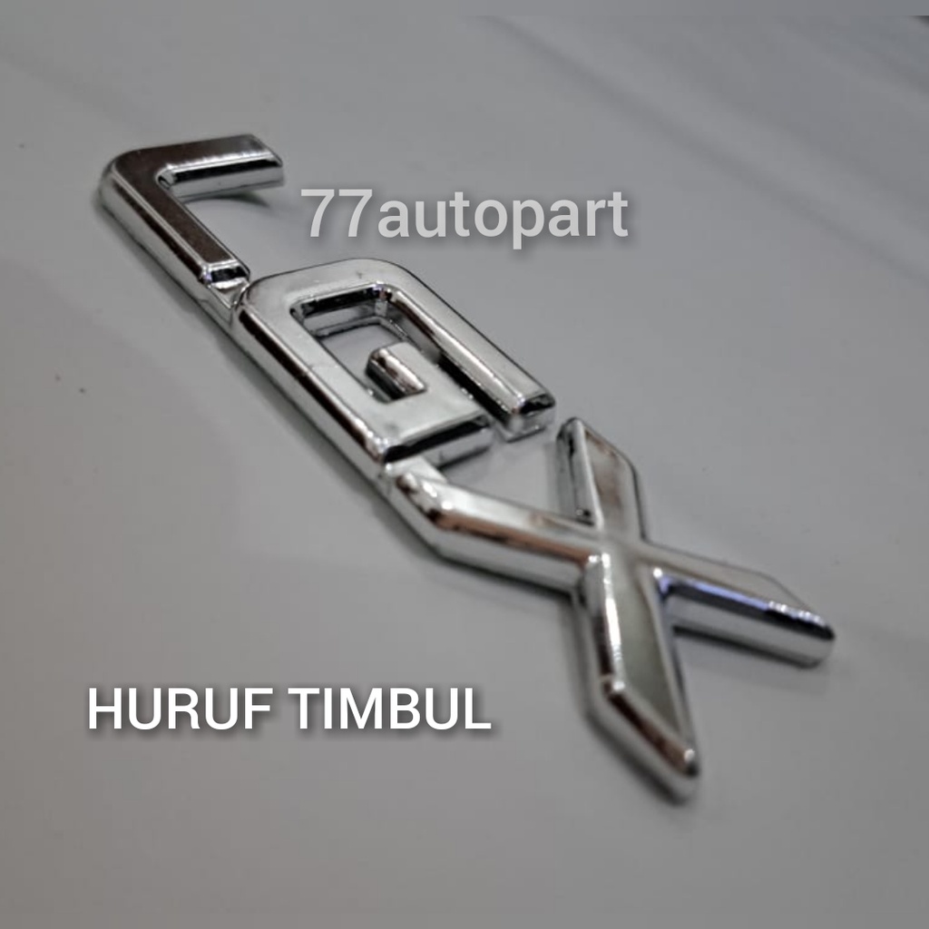 emblem logo mobil tulisan lgx untuk kijang kapsul 1997 sampai 2004