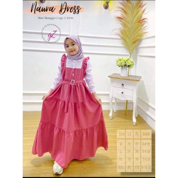 Gamis Livi Anak Perempuan/ Dress Livi Anak Tanggung Usia 8-10 Tahun// Gamis Terlaris Gamis Anak Viral