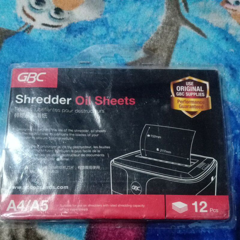 

GBC Shredder Oil Sheets A4/A5 12 pcs