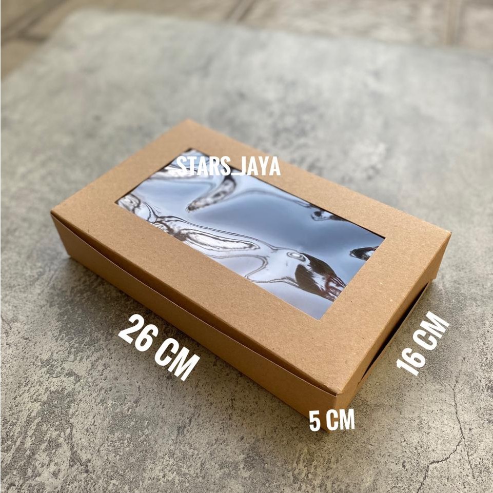 

Box Kraft mika 26 x16x5 cm