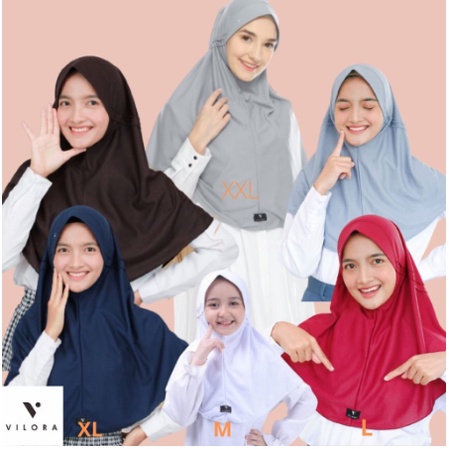 TERMURAAHHH JILBAB SEKOLAH ORIGINAL VILORA.ID SD SMP SMA