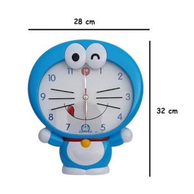 Jam dinding karakter doraemon full