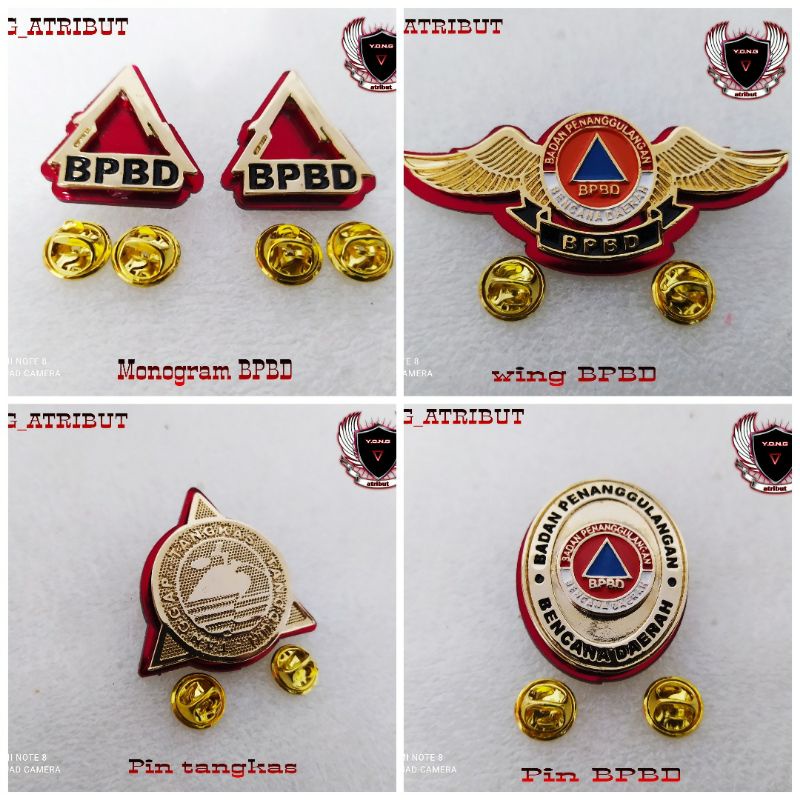 Jual WING/PIN MONOGRAM BPBD, WING BPBD, PIN TANGKAS, EMBLEM BPBD ...