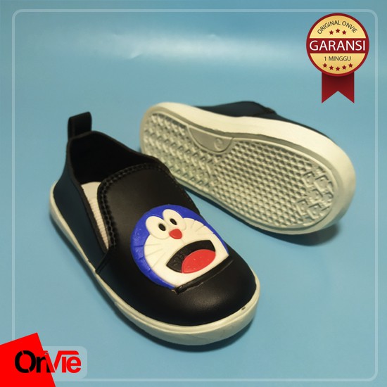 Sepatu Slip On Anak Laki-laki Perempuan Karakter Doraemon Karet 3D | Sepatu Kids Onvie