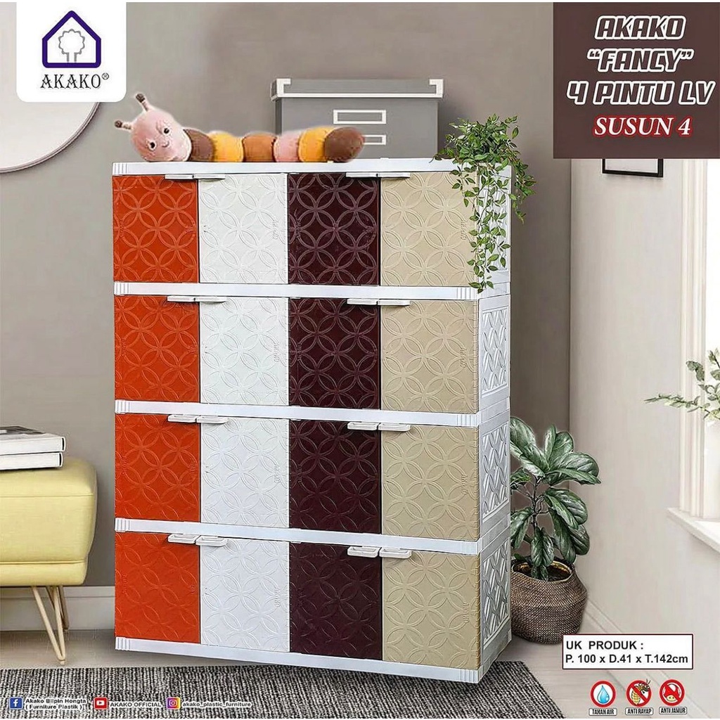 Akako Lemari Plastik FANCY 2, 3, 4, 5 susun