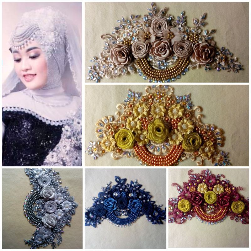 herpis murah cantik premium hiasan kpala/ hijab pengantin