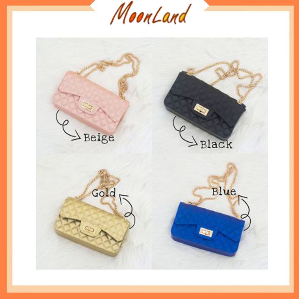 MoonLand 42 Size Besar TAS MAXI JELLY MATTE BAG SIZE 22 x 7 x 12.5 CM