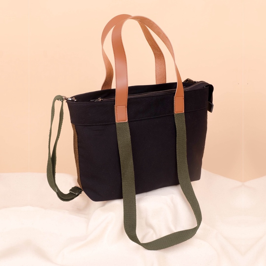 STOCKHOLM TOTE BAGS BLACK ARMY